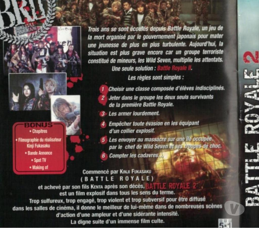 DVD occasion Charente-Maritime Rochefort - 17300 - Photos Vivastreet GHOST GAME. Battle royale n° 2