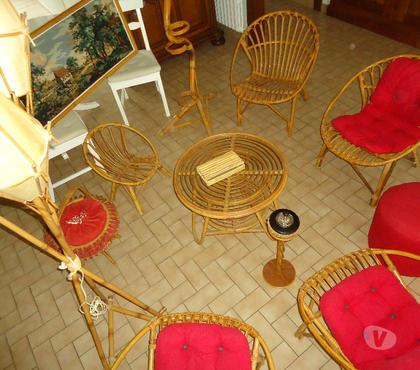 Ameublement & art de la table Challans Vendée - Photos Vivastreet Salon en rotin de 12 pièces