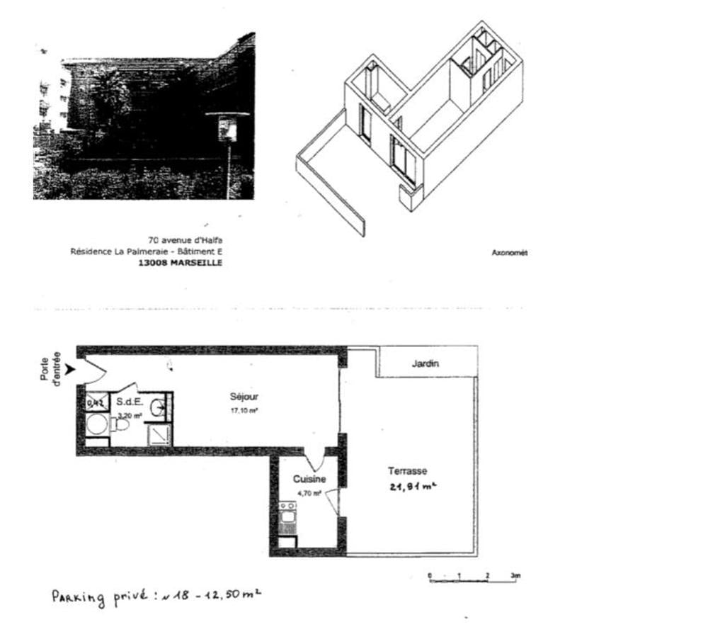 Appartements à vendre Bouches-du-Rhône Marseille - Photos Vivastreet JOLI T1 26M2 RDJ +TERRASSE 21 M2+PRKG BONNEVEINE