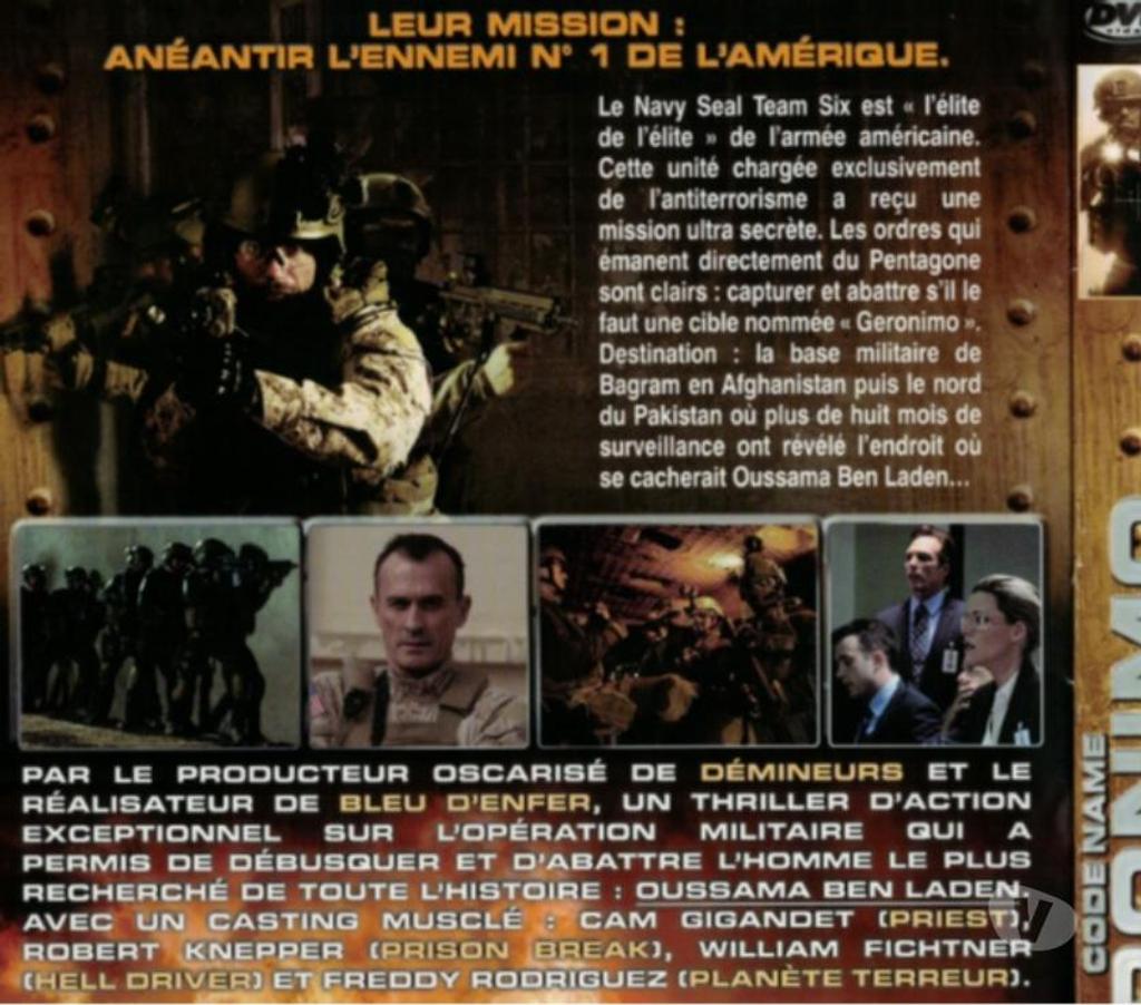 DVD occasion Charente-Maritime Rochefort - 17300 - Photos Vivastreet Nom de code Geronimo. LA BATAILLE DE BASSORA