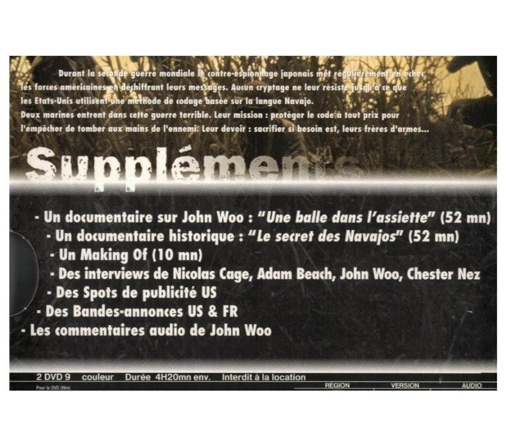 DVD occasion Charente-Maritime Rochefort - 17300 - Photos Vivastreet WINDTALKERS. Course contre la mort