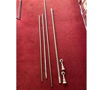 Tringles rideaux métal extensibles grises et chromés