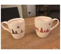 Lot de 2 mugstasses Vache neuves (marque Table & Cook)