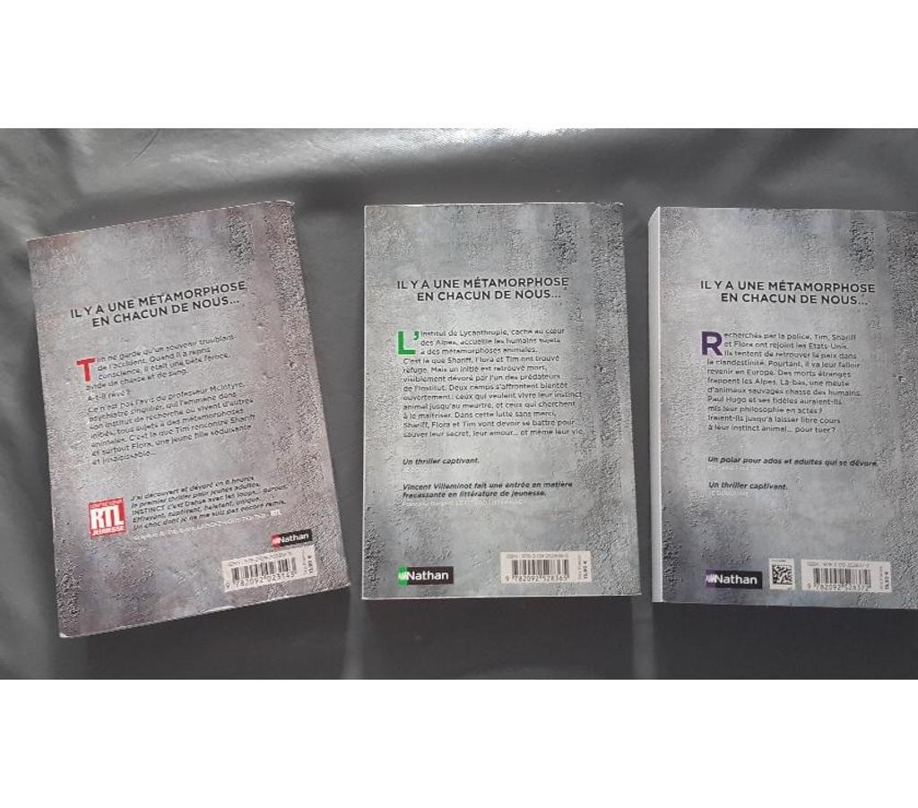 Livres occasion Marne Courcy - 51220 - Photos Vivastreet 3 tomes livre Instinct bon état 12 euros pas d envoi