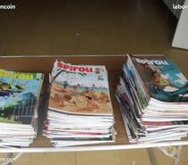 PRES DE 200 MAGAZINES SPIROU comme neufs