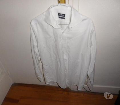 Vêtements occasion Fontenay le Fleury Yvelines - Photos Vivastreet lot de 2 Chemise blanche café coton, taille M
