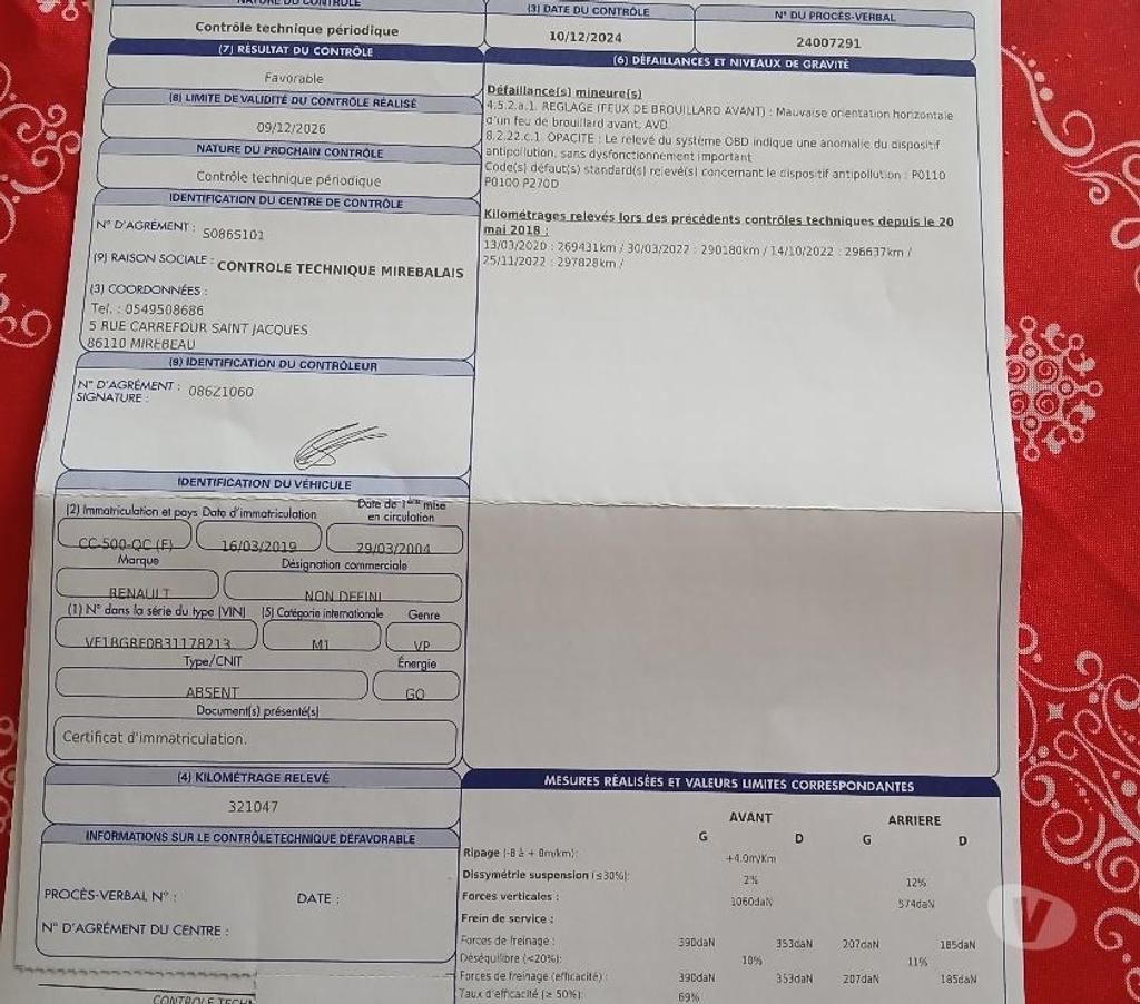 Voiture d'occasion Vienne Thurageau - 86110 - Photos Vivastreet Laguna2 2.2l DCI 150CV BA