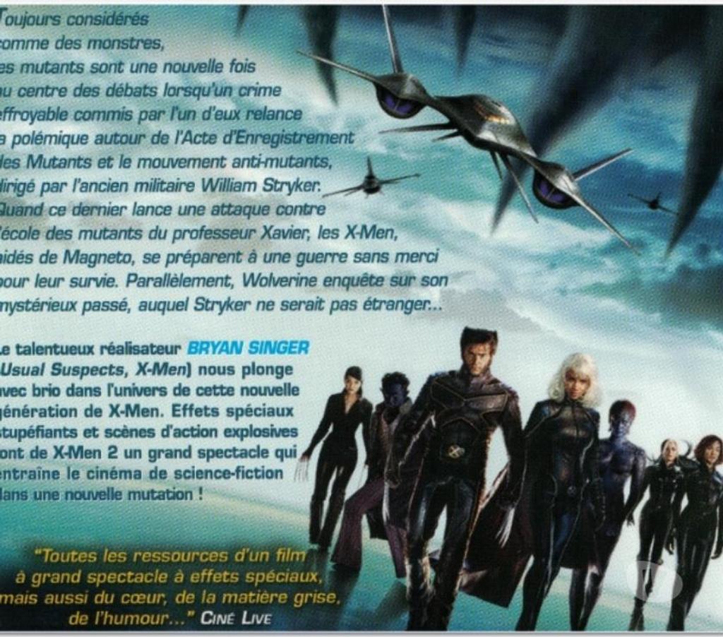 DVD occasion Charente-Maritime Rochefort - 17300 - Photos Vivastreet X-Men, volumes 1 et 2