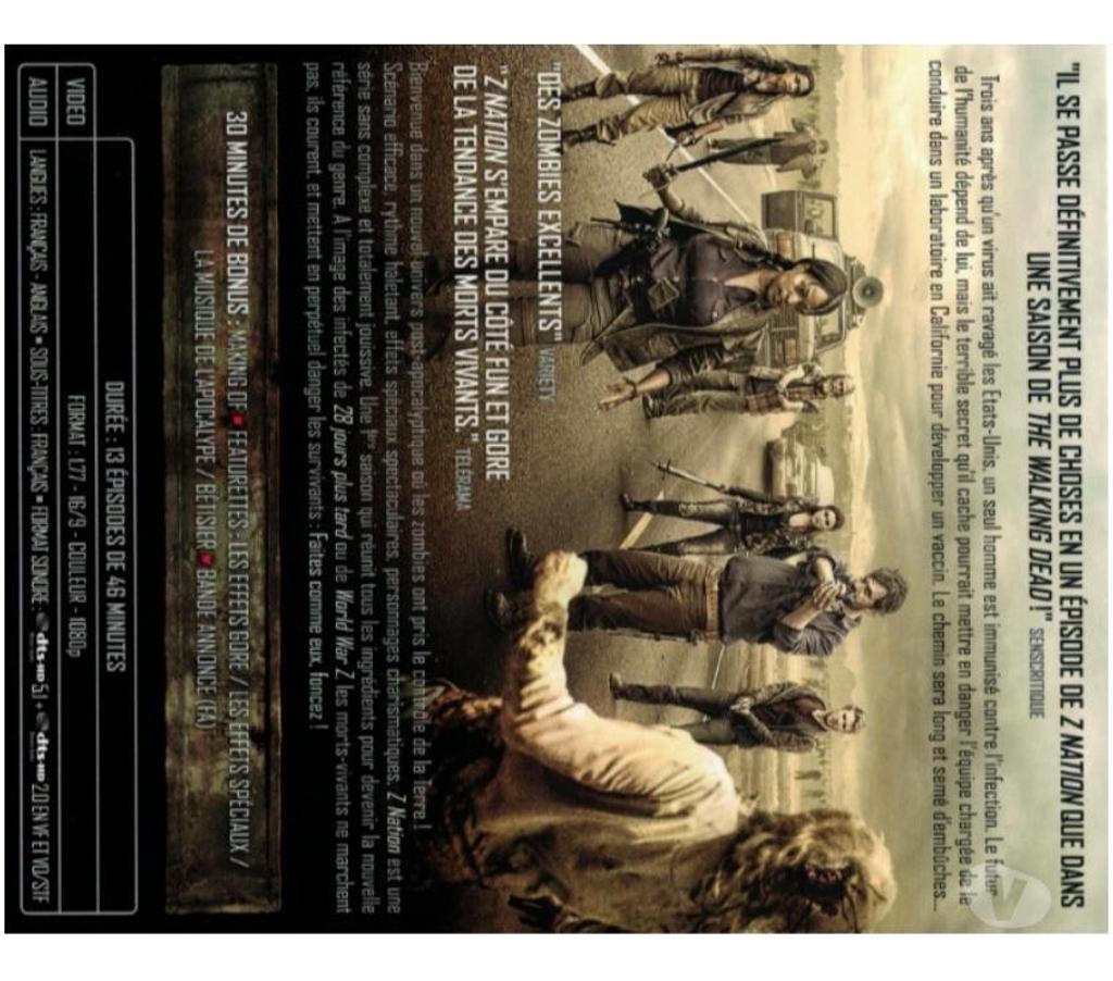 DVD occasion Charente-Maritime Rochefort - 17300 - Photos Vivastreet Z NATION, saison n° 1. Hell