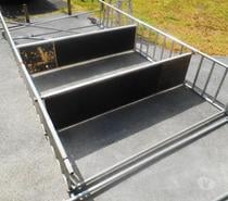 Echafaudage LAYHER 4 roues hauteur de travail à 9.50 mètre