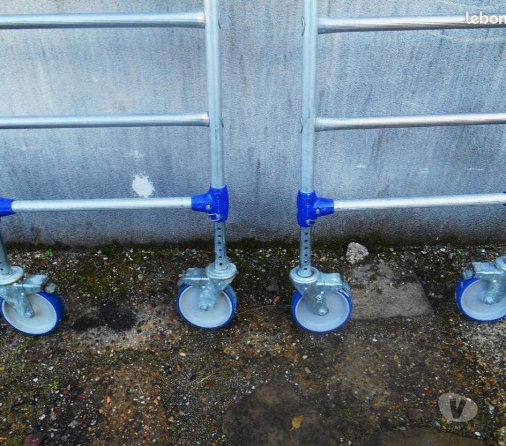 Matériel Gironde Bordeaux - Photos Vivastreet Echafaudage tubesca 4 roues aluminium haut. travail 8 mètre