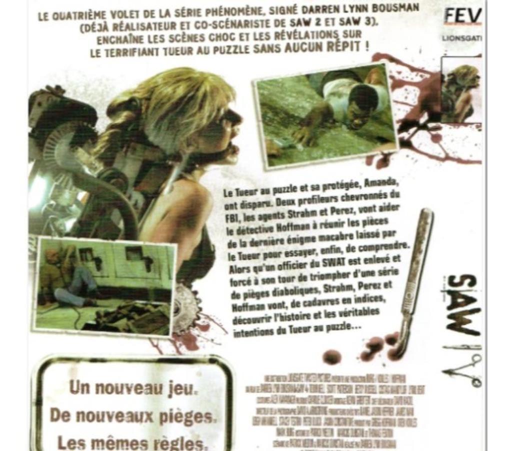 DVD occasion Charente-Maritime Rochefort - 17300 - Photos Vivastreet La maison au fond du parc. SAW n° 4