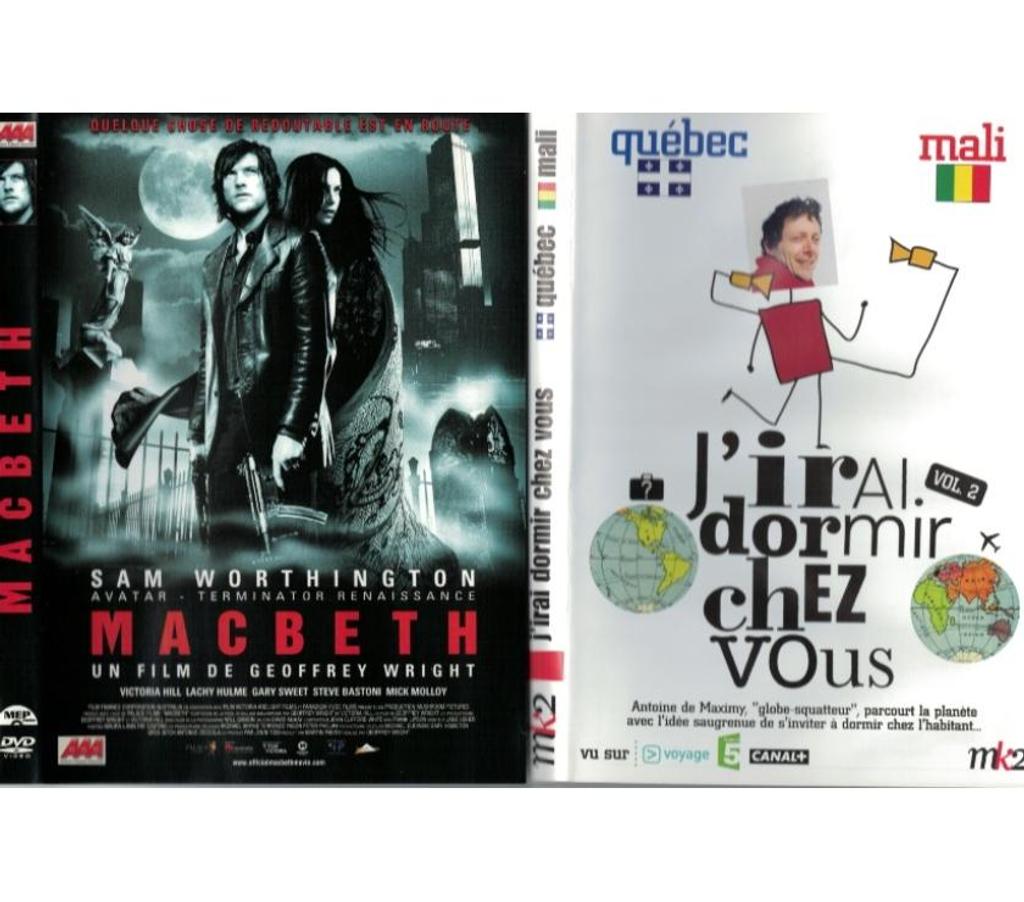 DVD occasion Charente-Maritime Rochefort - 17300 - Photos Vivastreet MACBETH. J'irai dormir chez vous, (Québec et Mali)