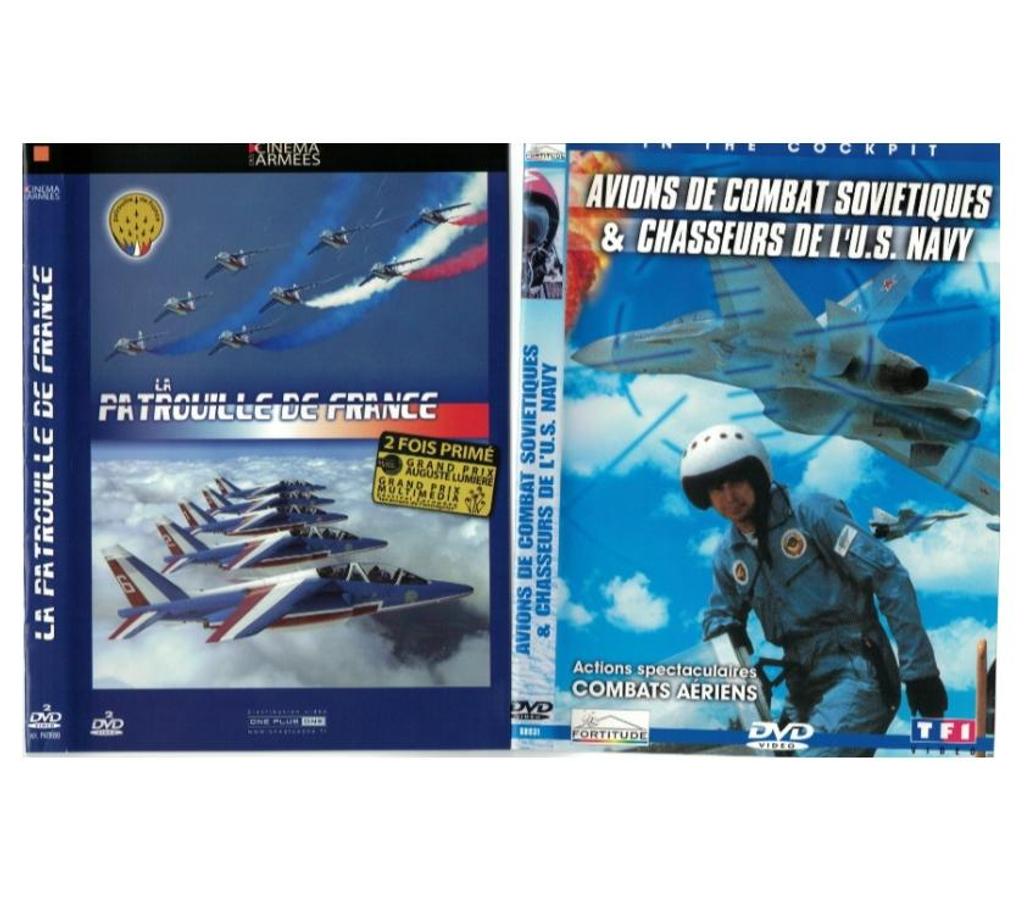 DVD occasion Charente-Maritime Rochefort - 17300 - Photos Vivastreet PATROUILLE DE FRANCE. Avions de combat soviétique et U.S.A