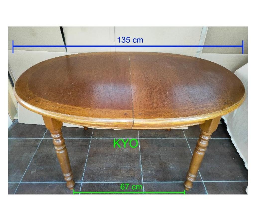 Ameublement & art de la table Jura Foncine le Haut - 39460 - Photos Vivastreet Table manger extensible ovale rallonges chêne bois vintage