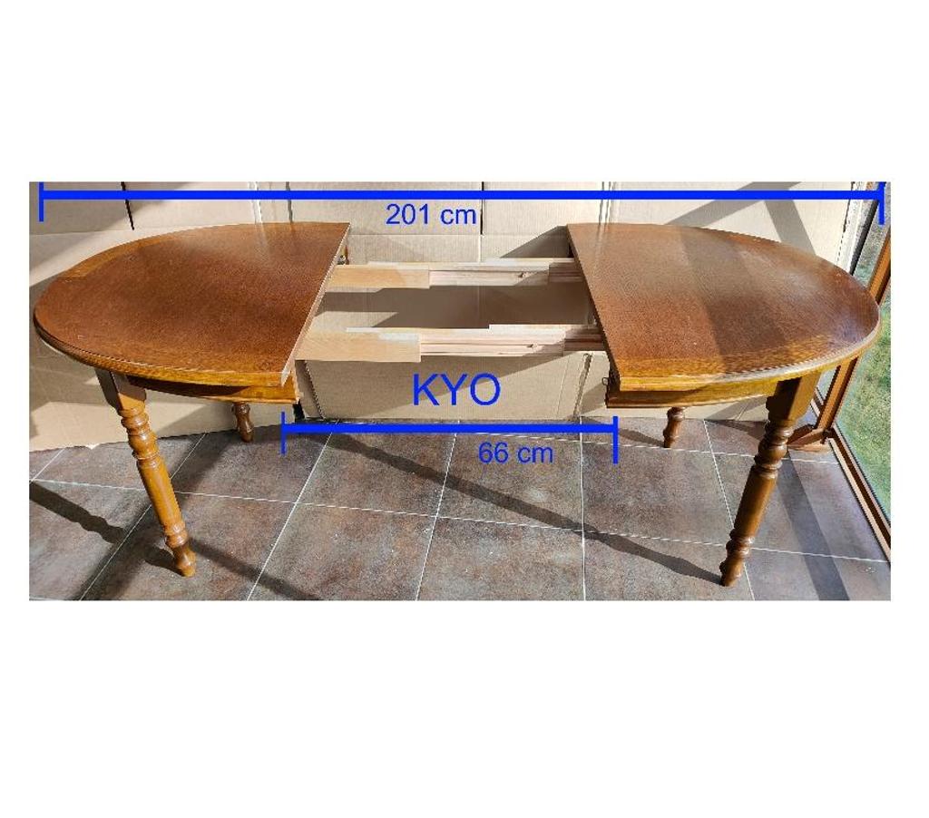Ameublement & art de la table Jura Foncine le Haut - 39460 - Photos Vivastreet Table manger extensible ovale rallonges chêne bois vintage