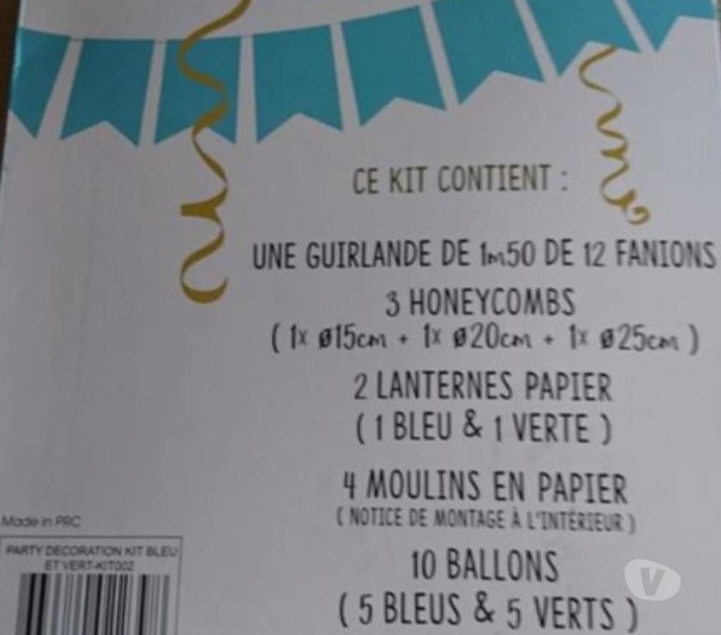 Décoration - art Meuse Abainville - 55130 - Photos Vivastreet 11€ PARTY KIT ANNIVERSAIRE