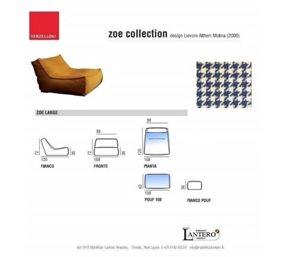 Ameublement & art de la table Nice Nice - Photos Vivastreet Fauteuil + Pouf Zoe Large - Collection Verzelloni