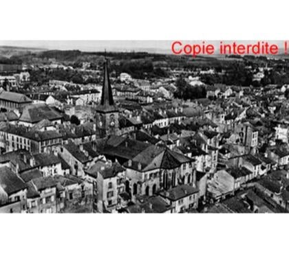 Collections Mirecourt Vosges - Photos Vivastreet MIRECOURT - VUE SEMI-AERIENNE, PHOTO N & B ARGENTIQU
