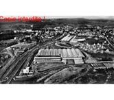 VITTEL - VUE SEMI-AERIENNE, PHOTO N & BLANC ARGENTIQUE 1960