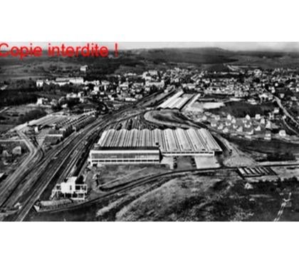 Collections Vittel Vosges - Photos Vivastreet VITTEL - VUE SEMI-AERIENNE, PHOTO N & BLANC ARGENTIQUE 1960