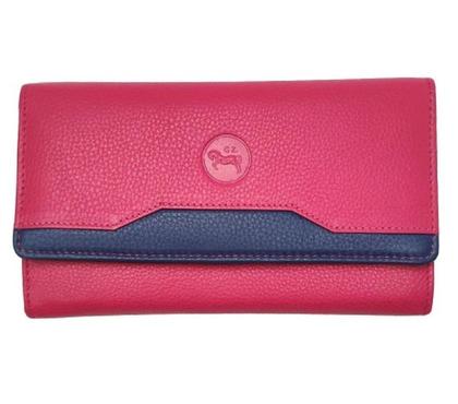 Accessoires & Bagagerie Beauvais Oise - Photos Vivastreet Portefeuille cuir femme type compagnon tout-en-un Fuchsia