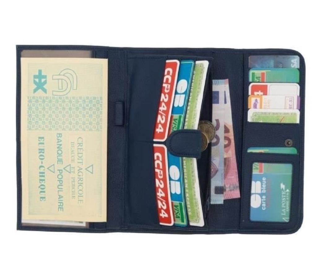 Accessoires - Bagagerie Oise Beauvais - 60000 - Photos Vivastreet Portefeuille femme type compagnon tout-en-un Bleu