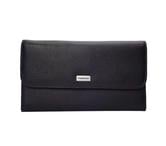 Portefeuille femme type compagnon tout-en-un Noir