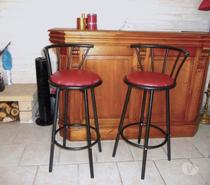 OPPORTUNITÉ LOT DE 2 TABOURETS DE BAR PIVOTANT b