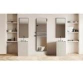 sèche serviette miroir barres chromées très économique