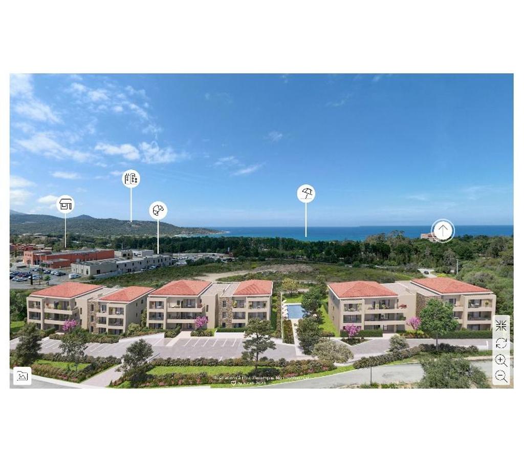 Appartements à vendre Haute-Corse Palasca - 20226 - Photos Vivastreet 3 pièces 66m2,terrasse 21m2, parking,piscine