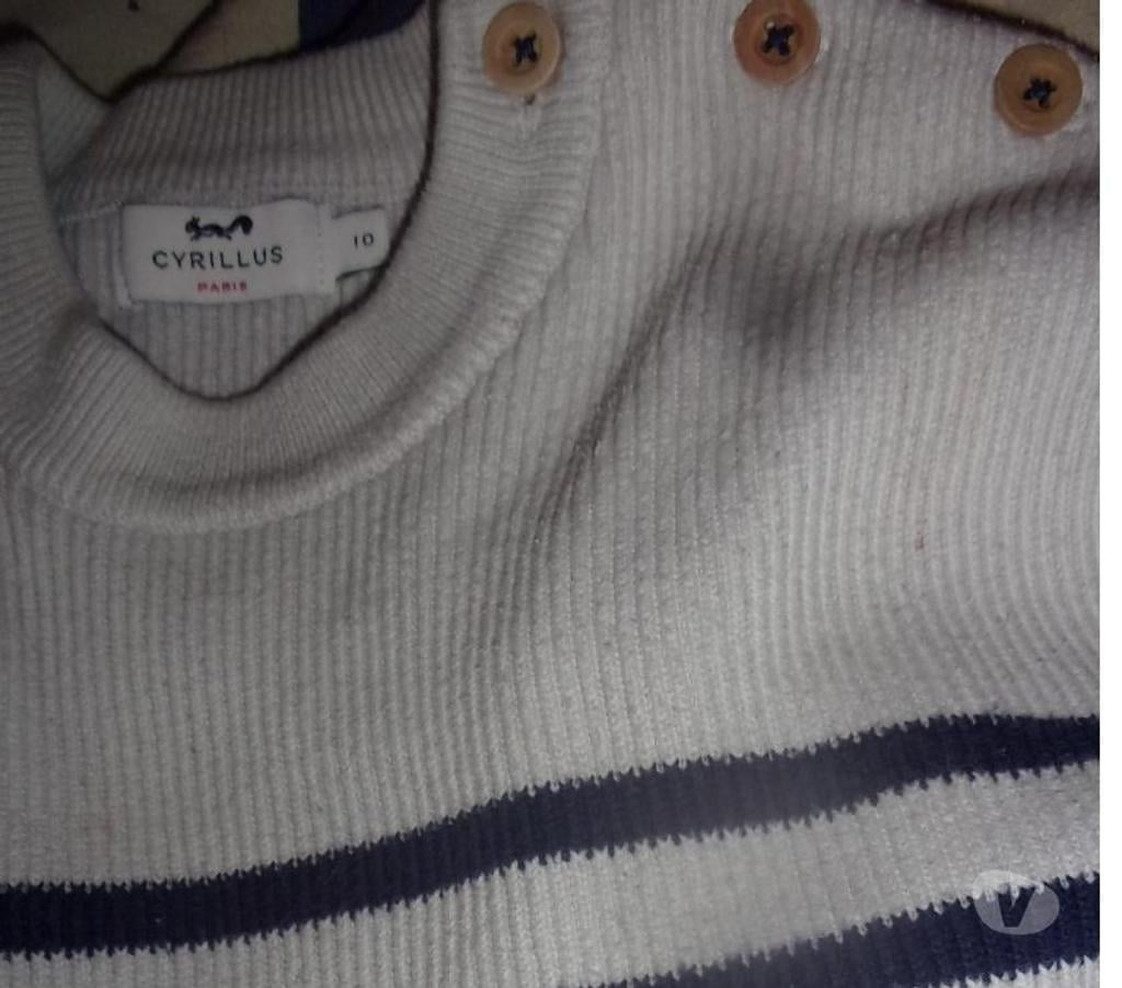 Vêtements occasion Nord Conde sur l'Escaut - 59163 - Photos Vivastreet pull marin Cyrillus Paris 10 ans