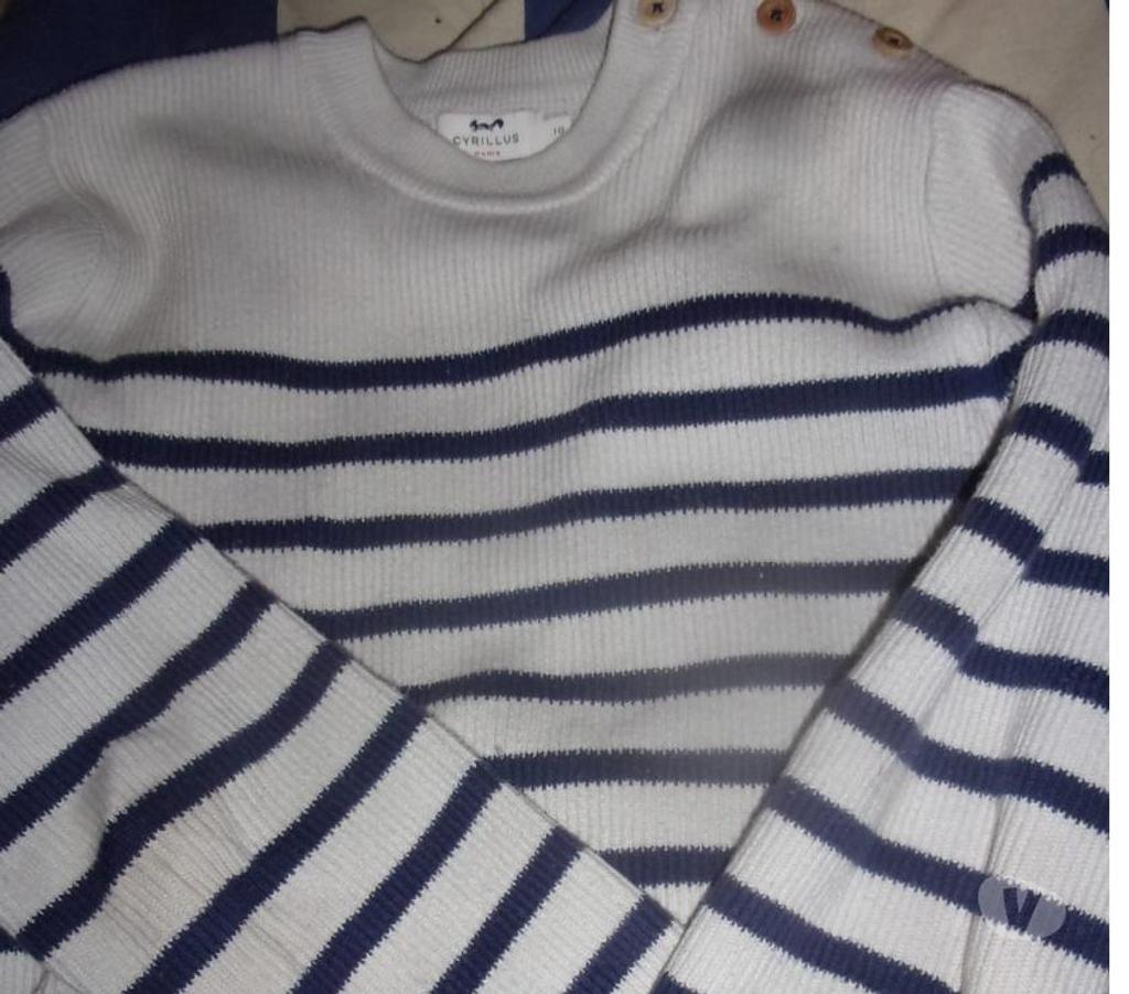 Vêtements occasion Nord Conde sur l'Escaut - 59163 - Photos Vivastreet pull marin Cyrillus Paris 10 ans