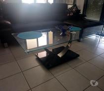 Table basse plateau de verre
