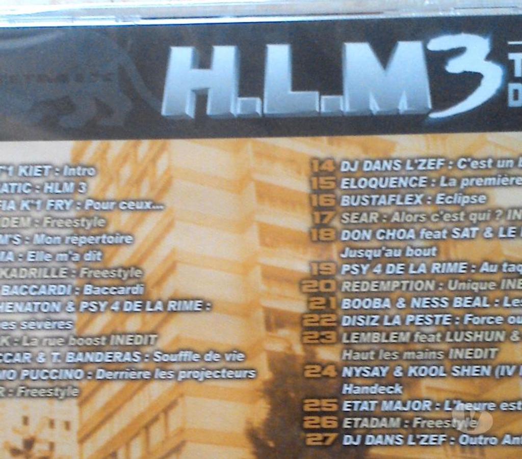 CDs Essonne Corbeil Essonnes - 91100 - Photos Vivastreet HLM 3 - cd rap fr - neuf et sous blister