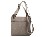 BLUE SMITH Pochette plate sacoche mixte taupe