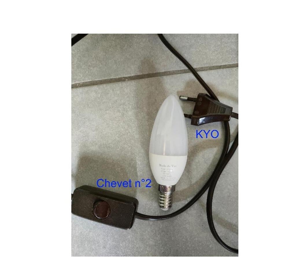 Décoration - art Jura Foncine le Haut - 39460 - Photos Vivastreet Lampe chevet conique bois à poser, abat-jour marron tissu