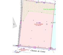 terrain constructible 843M²