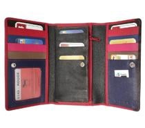 Photos Vivastreet Porte-monnaie bicolore monnaie multi carte cuir vachette