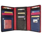 Porte-monnaie rabat monnaie multi carte cuir vachette