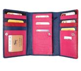 Porte-monnaie rabat monnaie multi carte cuir vachette