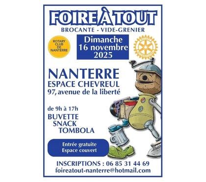 Vides greniers - Brocantes Nanterre Hauts-de-Seine - Photos Vivastreet FOIRE A TOUT - BROCANTE - VIDE GRENIERS