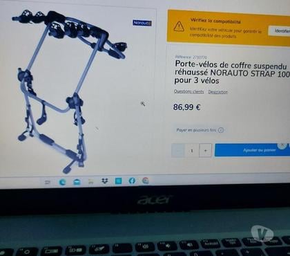 Pièces détachées auto Perros Guirec Perros Guirec - Photos Vivastreet Porte 3 velos de coffre