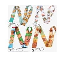 Lanyard porte-clé carte chaine capybara manga kawaii