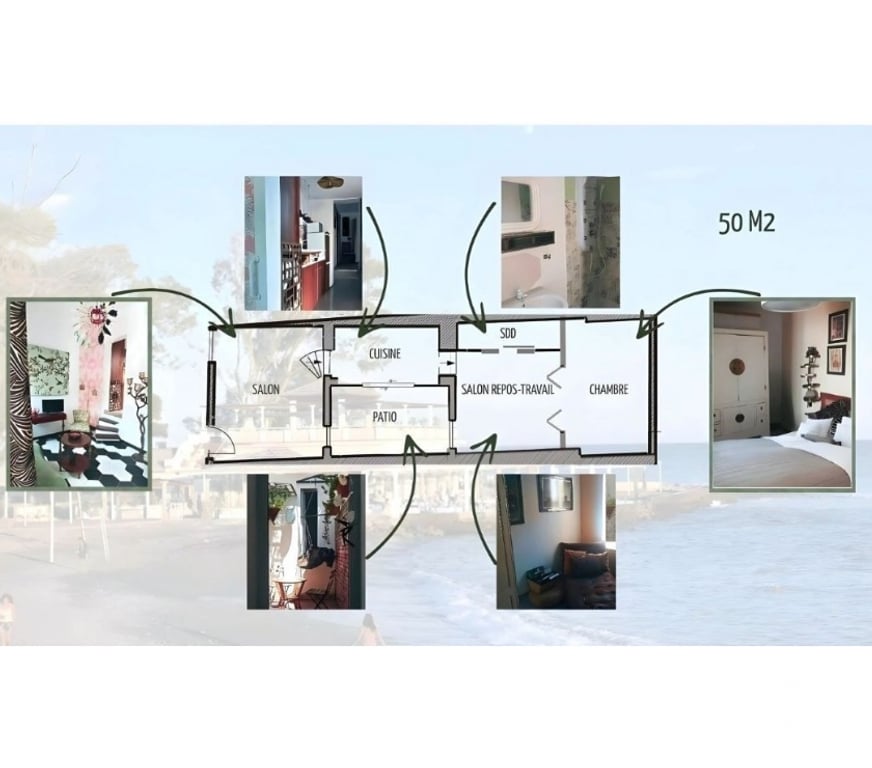 location saisonniere Espagne - Photos Vivastreet Petite maison avec patio au centre de Málaga