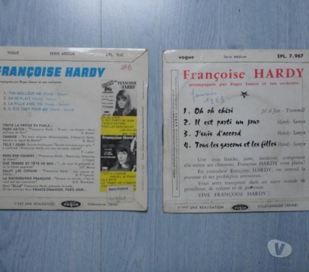 Collection Oise Bornel - 60540 - Photos Vivastreet 2 disques Françoise Hardy