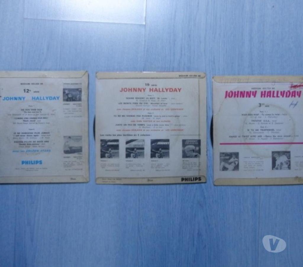 Collection Oise Bornel - 60540 - Photos Vivastreet 3 Disques Johnny Hallyday