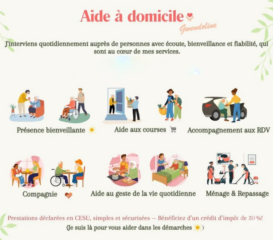 Aides à domicile Charente-Maritime Saintes - 17100 - Photos Vivastreet Aide à domicile indépendante saintes alentours