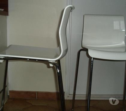 Ameublement - art de la table Chatellerault Chatellerault - Photos Vivastreet 2 CHAISES BAR BLANCHES