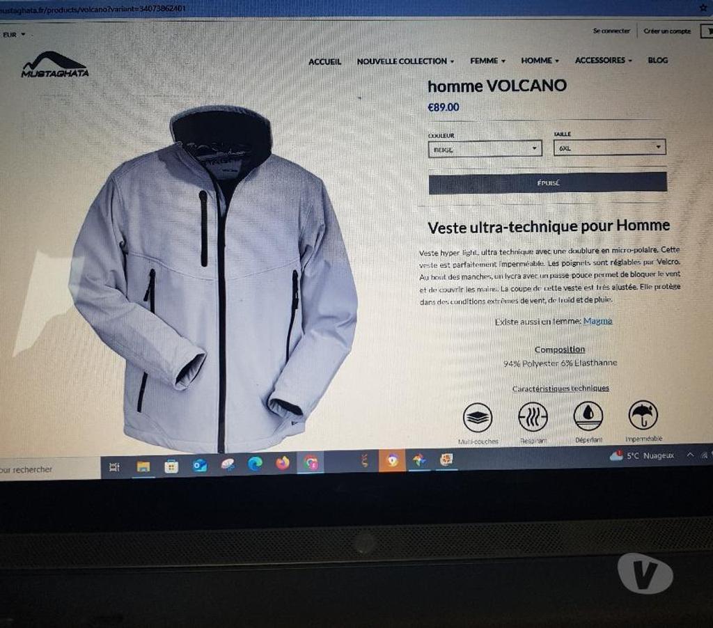 Vêtements occasion Essonne Juvisy sur Orge - 91260 - Photos Vivastreet blouson Softshel neuf